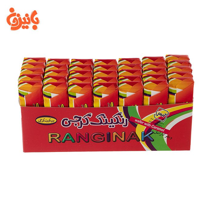 ویفر رنگینک گرجی مقدار 525 گرم بسته ۳۵ عددی ویفر رنگینک گرجی مقدار 525 گرم بسته ۳۵ عددی