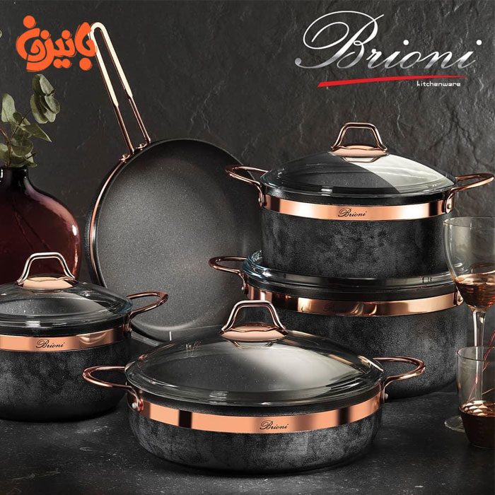 brioni سرویس 9 پارچه گرانیتی طرح سنگ بریونی(brioni) ترکیه