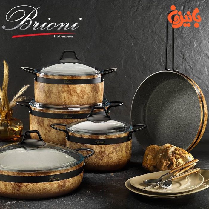 سرویس 9 پارچه گرانیتی طرح سنگ بریونی(brioni) ترکیه